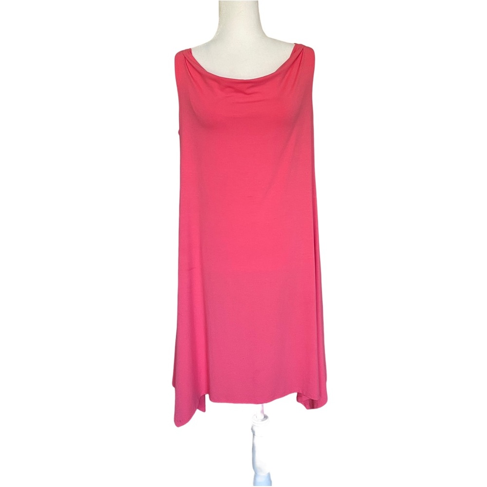Eileen Fisher Sheath Salmon Sleeveless Dress size Petite M